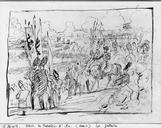 Napoléon Ier recevant le général Mack lors de la reddition d